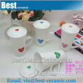 wholesale gift craft ceramic mugs with lid